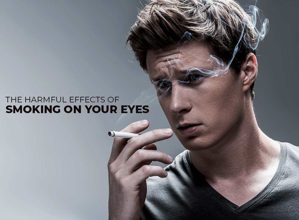 cigarette in the eye The Harmful Effects of Smoking on Your Eyes